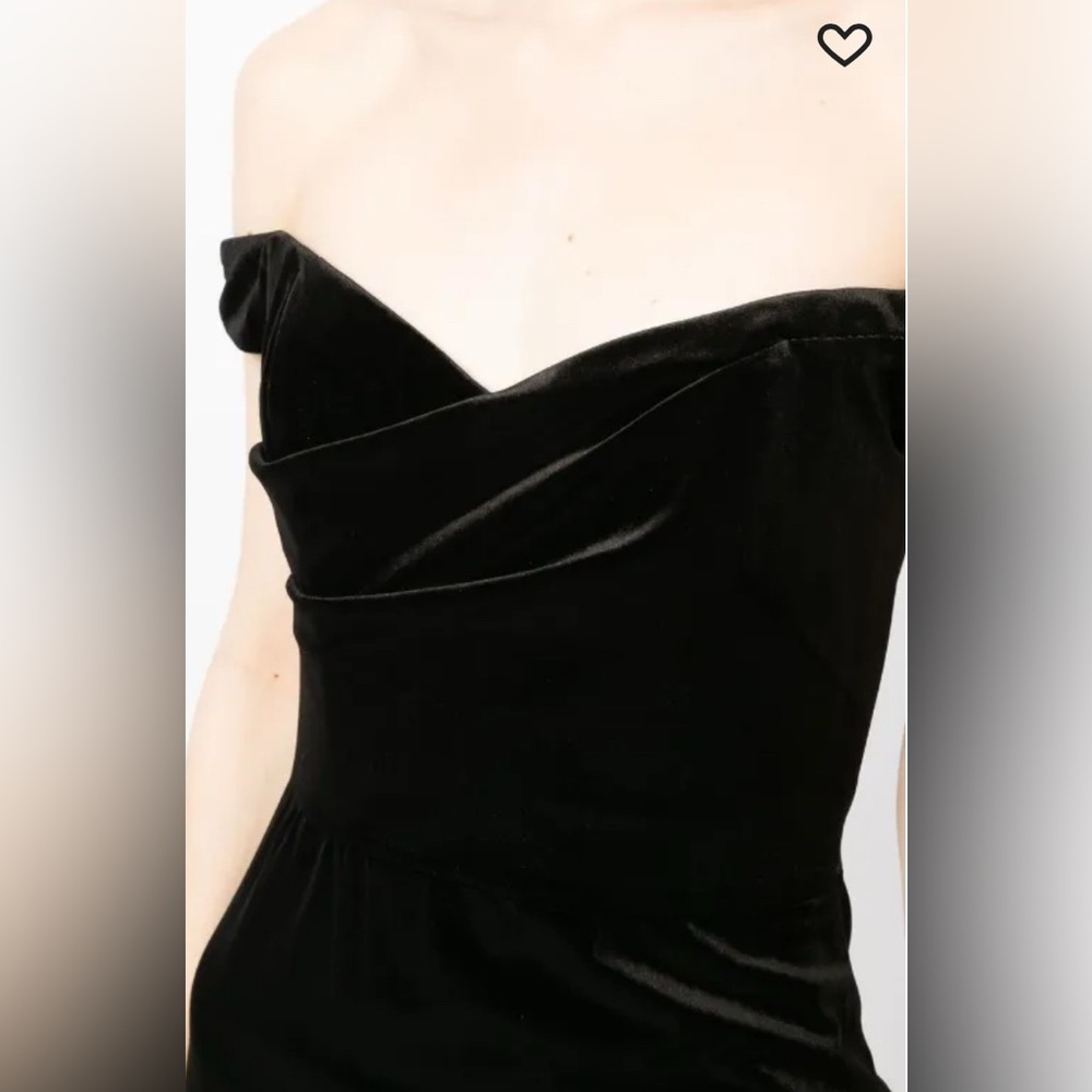 Marchesa Notte Velvet Pencil Dress - Picture 4 of 8